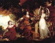 REYNOLDS, Sir Joshua Three Ladies adorning a term of Hymen china oil painting artist